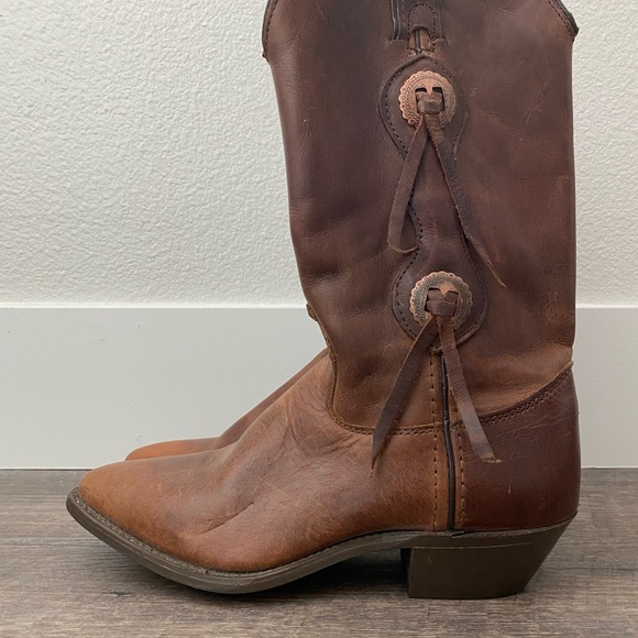 Capezio BOHO Brown Leather Western Boots 5 - Picture 8 of 8